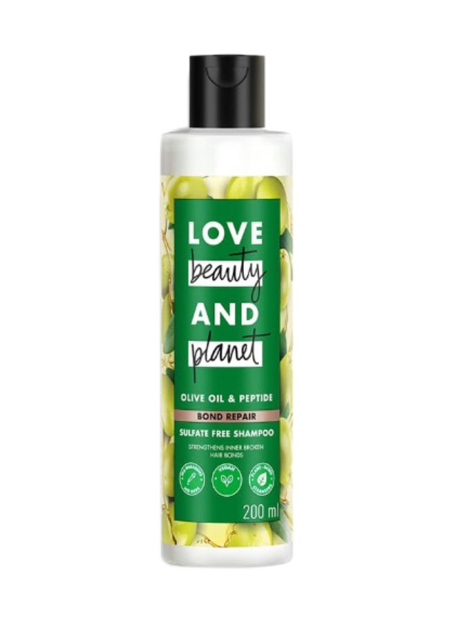 Bond Repair Shampoo With Olive Oil And Peptide For Damaged Hair, Sulfates And Paraben free 200ml