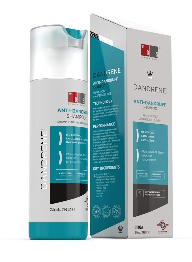 Dandrene Dandruff Shampoo Shampoo for Itchy, Dry Scalp, Psoriasis Shampoo, Seborrheic Dermatitis Shampoo, For Men and Women (7 fl oz) Packaging May Vary