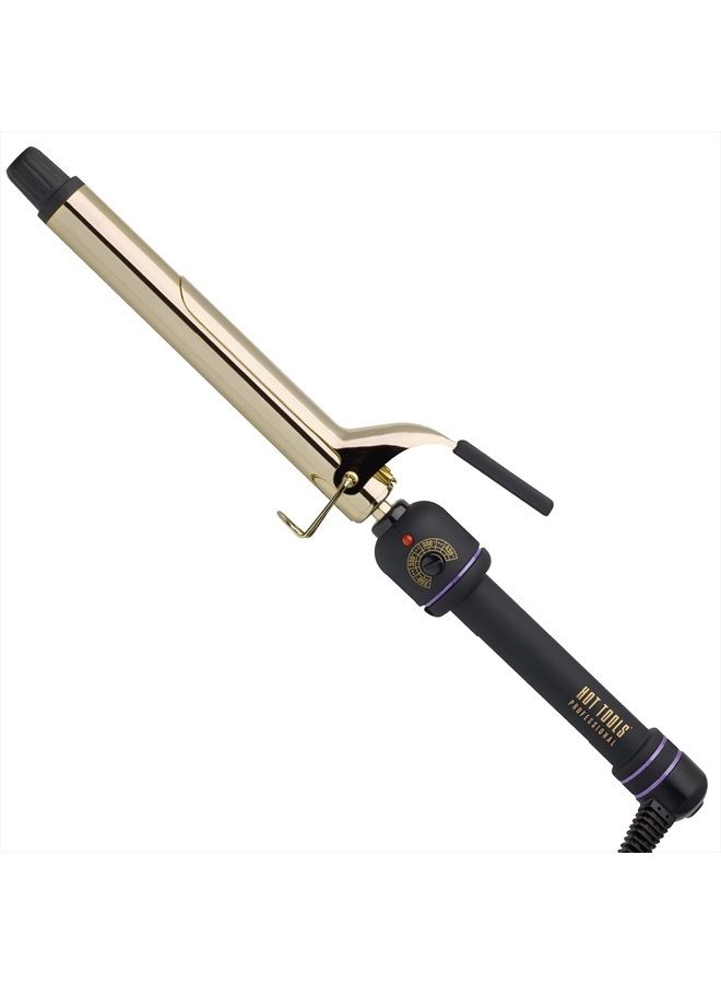 Hot Tools Pro Artist 24K Gold Extra Long Curling Iron | Long Lasting, Defined Curls (1 in)