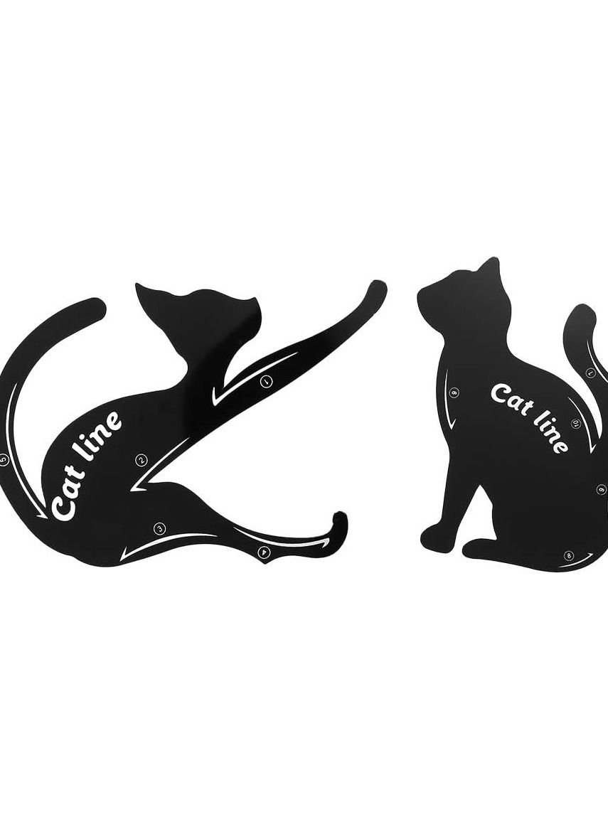 ORiTi 1Pair Cat Eyeliner Guides Easy Quick Makeup Tool Eye Liner Stencils Templates