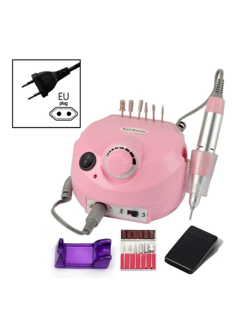 ORiTi Electric Nail Drill Machine 30000RPM E-file Electric Nail File Grinder Polisher Kit Manicure Pedicure Drill for Acrylic Gel Nails EU Plug (EU PINK) Brand: ORiTi