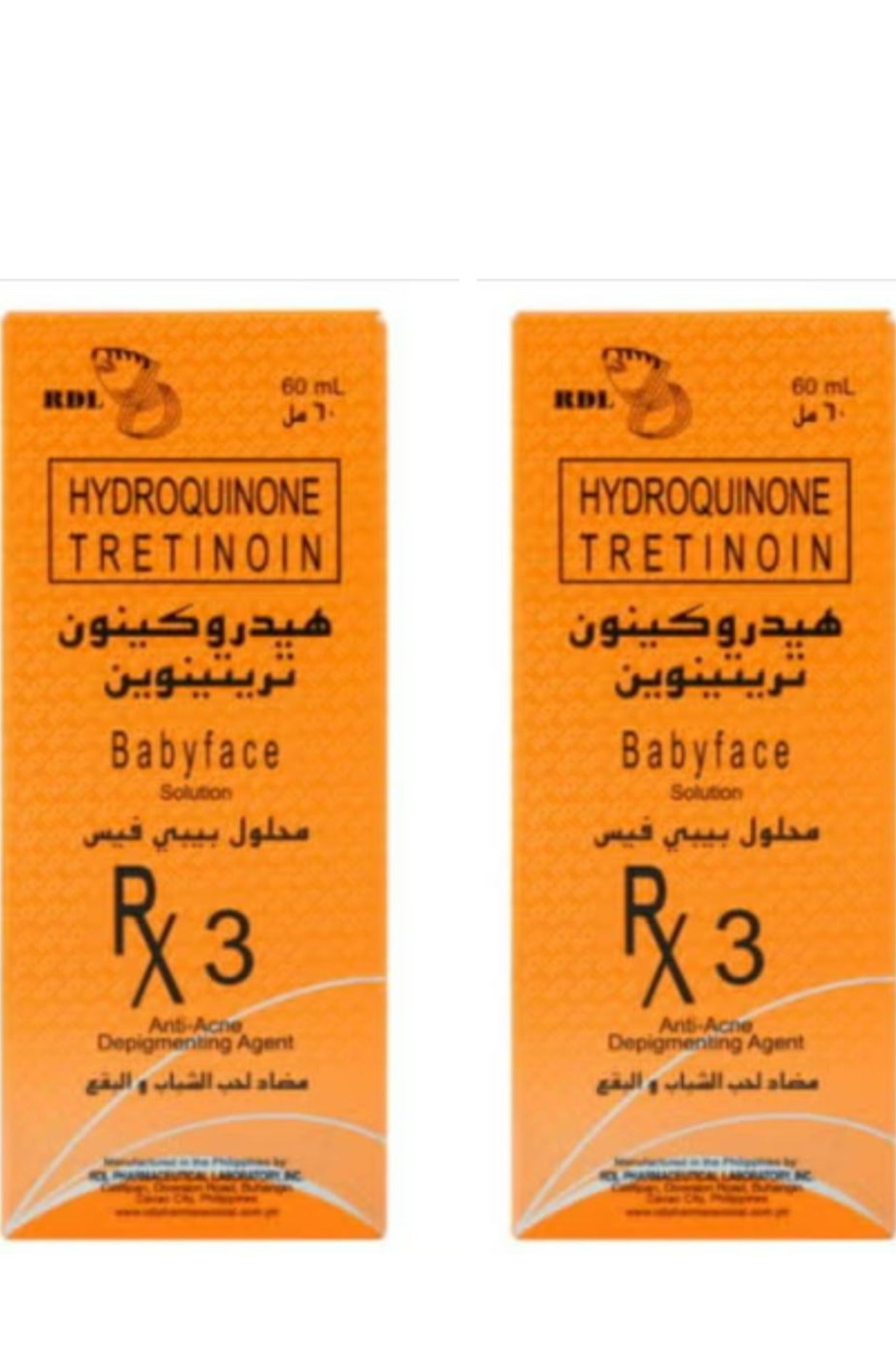 Babyface Solution RX3 Anti-acne Depigmenting Agent 60 ml 2 pcs
