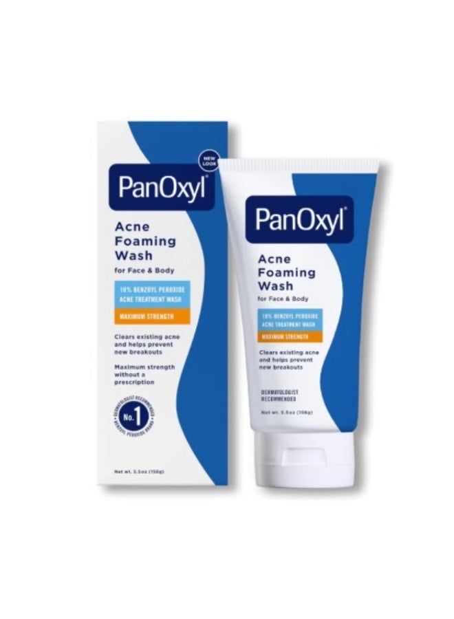 Panoxyl Acne Foaming Wash For Face & Body - 156grms
