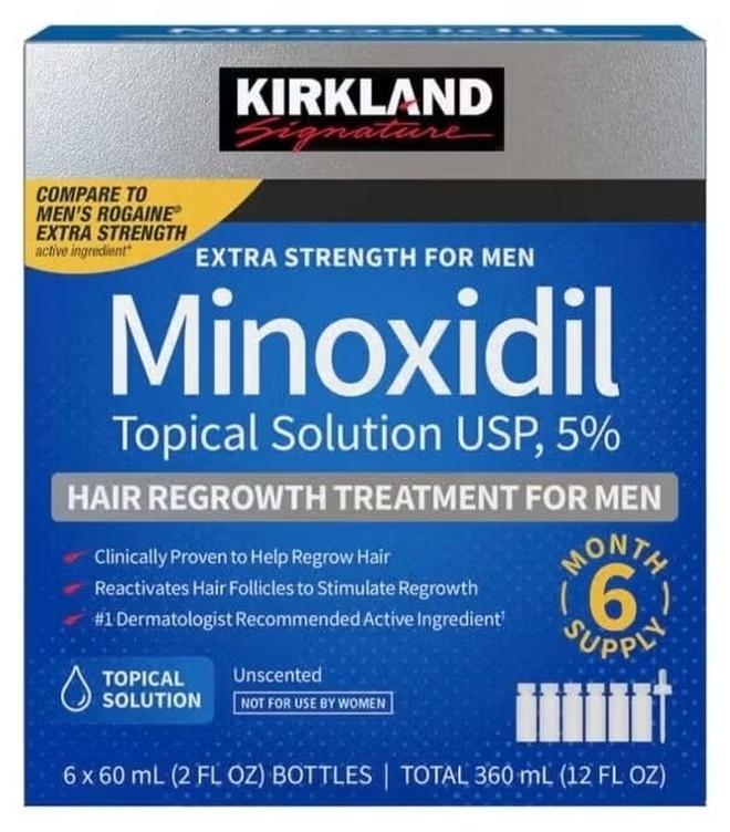 6-Piece Minoxidil Hair Regrowth Treatment
