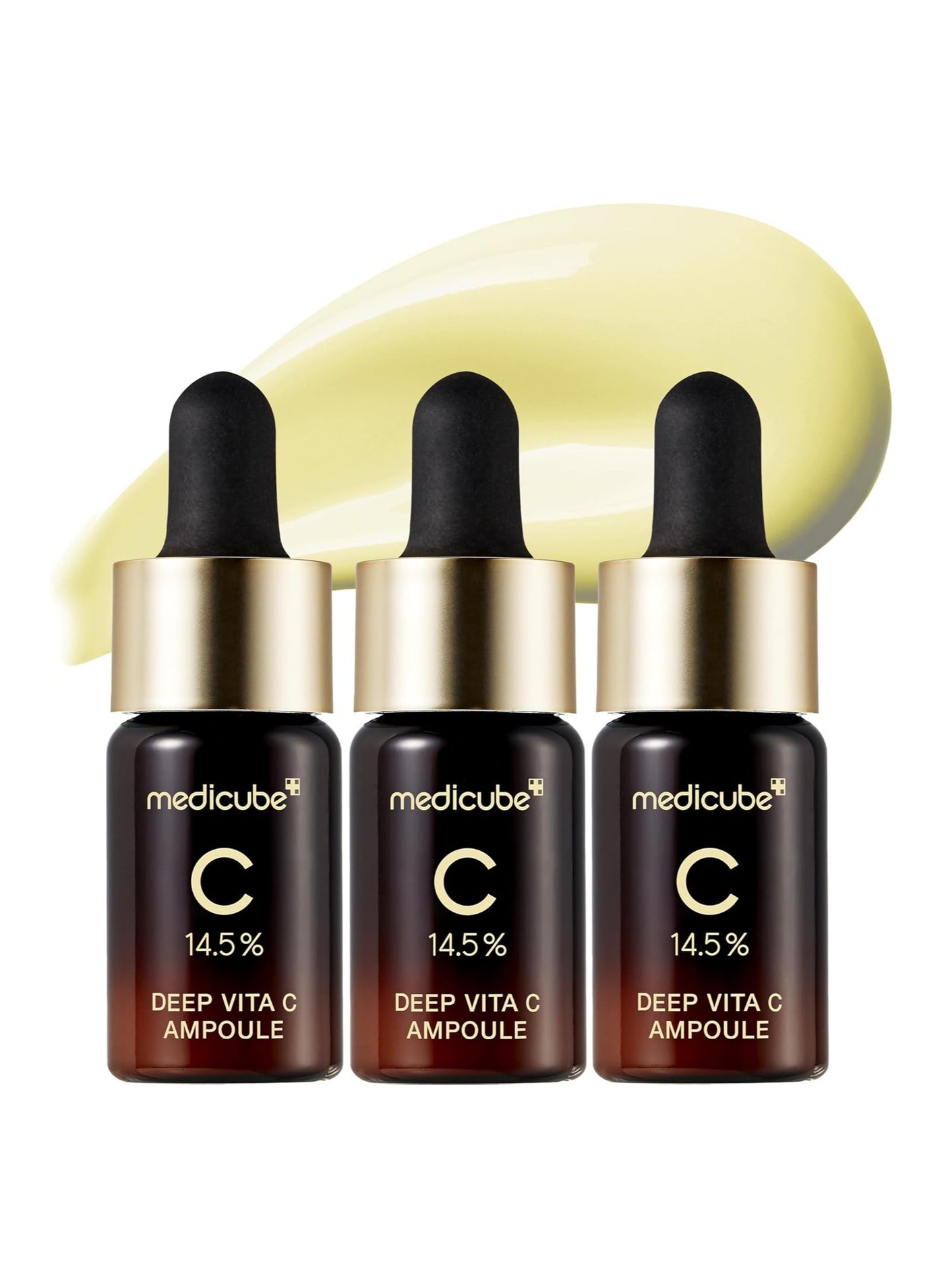 Deep Vita C Serum 2.0 || 14.5% Pure Vitamin C reduce the appearance of hyperpigmentation, dark spots, and blemishes | 16 self-tests complete | Korean skincare (10g * 3 bottles)