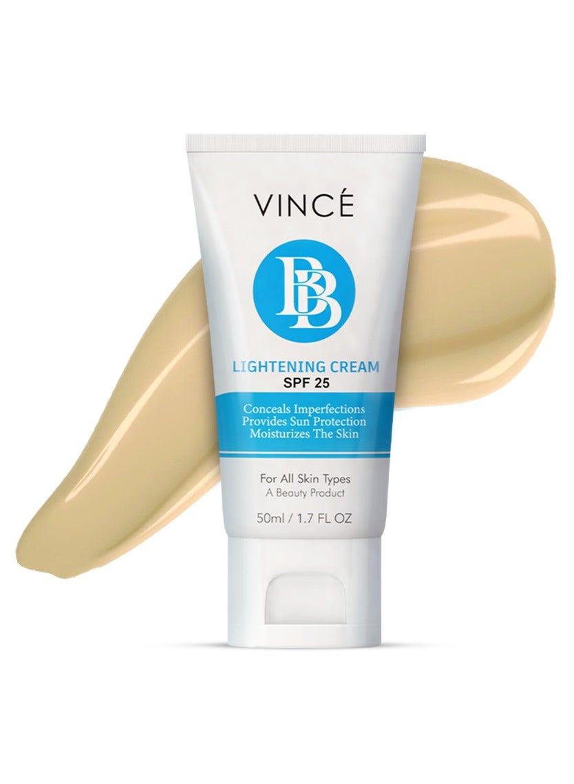 BB Cream – Beige (VBBC 02) – All-in-One BB & Fairness Cream – Hydrates, Primes & Conceals Imperfections for Brighter, Flawless Skin & Natural Coverage – With SPF 25, 50ml