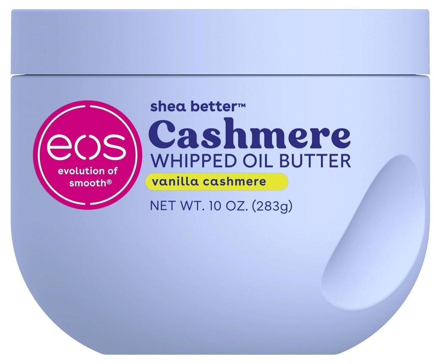 eos Cashmere Whipped Oil Body Butter, Vanilla Cashmere, 72 Hour Weightless Moisture For Dry Skin, Rich Formula and Deep Hydration, Body Care, 10 oz
