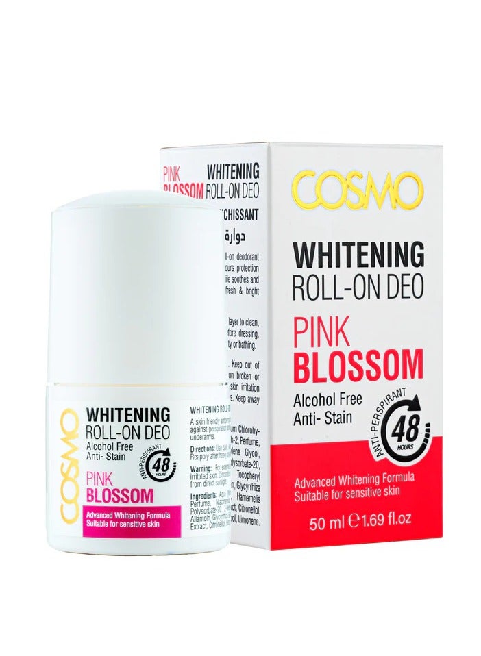 Cosmo Whitening Roll on Deo Pink Blossom 50ml Men and Women