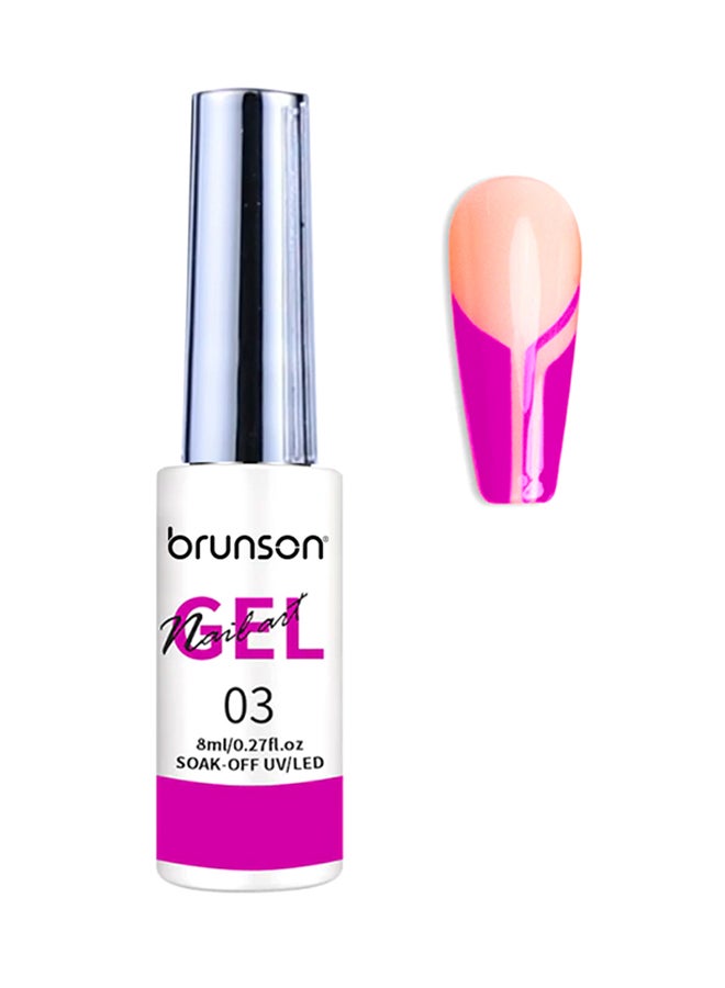 Gel Polish Liner Gel Nail Art 8ml Gel Nail Art Paint for Nails Built Thin Line Nail Art Brush in Gel Pens UV LED Soak off Nail French Manicure Gel Paint Spider Line Drawing Painting Salon DIY