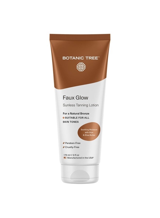 Self Tanner-Organic Sunless Tanner for Natural-Looking Fake Tan-Herbal Self Tanning Lotion for Flawless Bronzer Skin-Instant Face and Body Tanner for Fair and Dark Skin.
