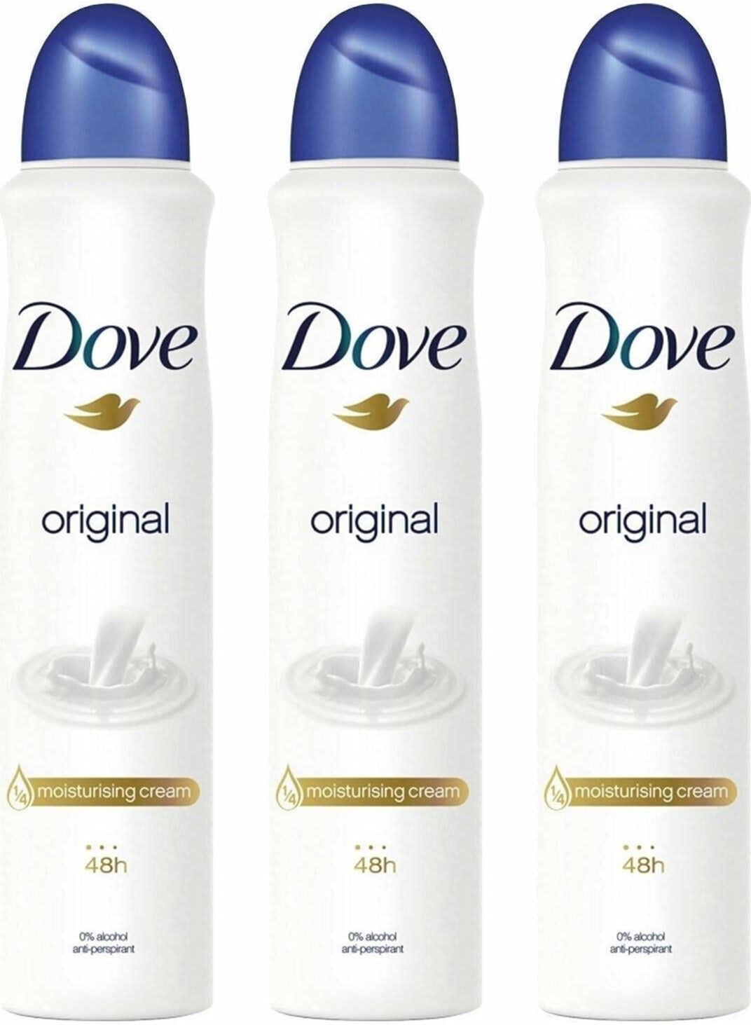Antiperspirant Deodorant Original, 250ml x 3
