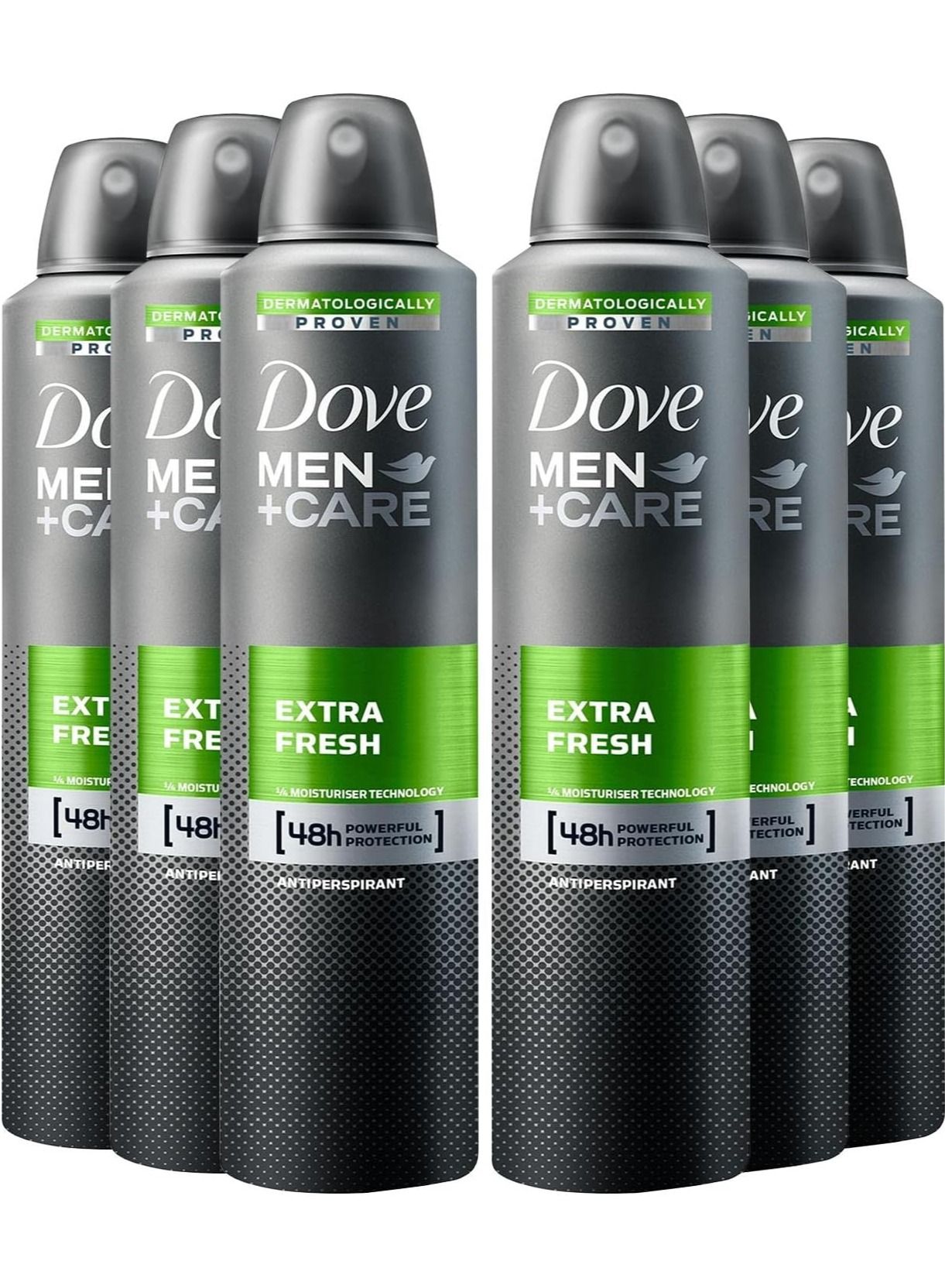Extra Fresh Plus Care Deodorant Spray 250ml (Pack of 6)
