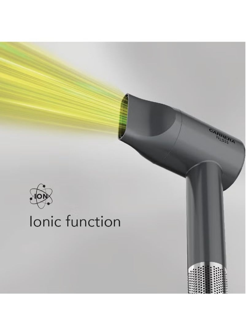 CRR533 Hair Dryer 1700W Brushless Motor, Power Boost High-Speed 110,000 RPM Motor, 3 Heat & 2 Speed Settings, Cool Shot,  LED Indicators, Lightweight & Low Noise, 2 Years Warranty - image 5