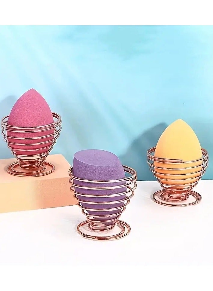 3 PCS Beauty Sponge Holder Makeup Sponge Puff Blender Storage Rack Powder Puff Display Stand Makeup Sponge Organizer Makeup Sponge Drying Stand