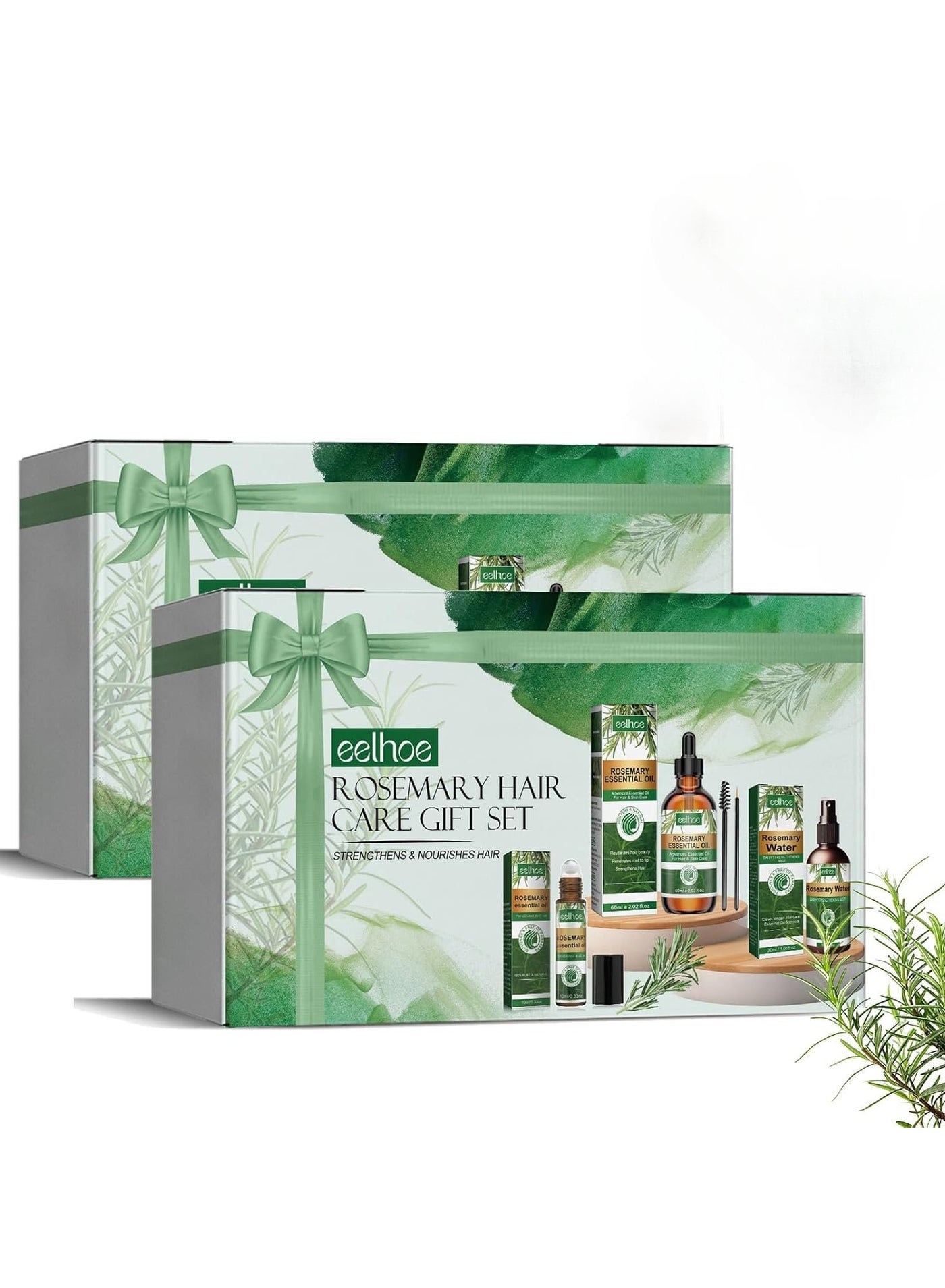 Rosemary Hair Care Gift Set Pure Rosemary Oil Natures Spell Rosemary Oil Pure Oil For Eyelash's, Eyebrows, Face, Body Hair & Skin Care, Hair Growth
