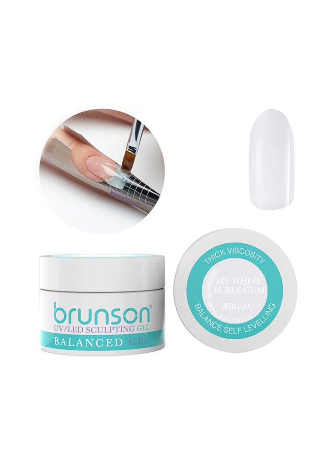 Sculpting Camouflage Uv Builder Gel Balanced Level Gel Uv Sculpting Nail Gel System 30Ml My White Bumble Gum Bg002