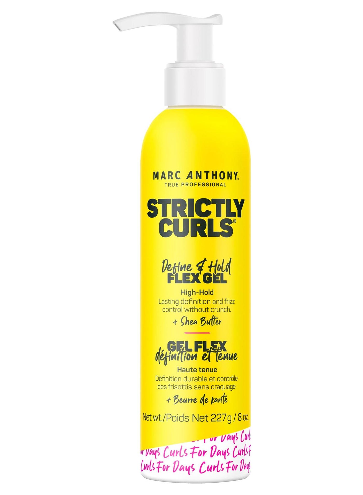 Marc Anthony Define & Hold Flex Hair Styling Gel, Strictly Curls - Medium to Coarse Curls - High Hold, Long-Lasting Frizz Control & Added Shine with Shea Butter - Anti-Frizz Hair Products for Women