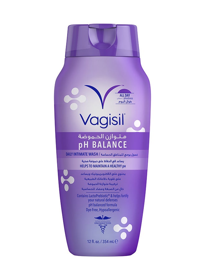 pH Balance Daily Intimate Wash (240 ml) – Gentle Feminine Cleanser for Vaginal pH Balance & Freshness, Hypoallergenic, Gynecologist Tested