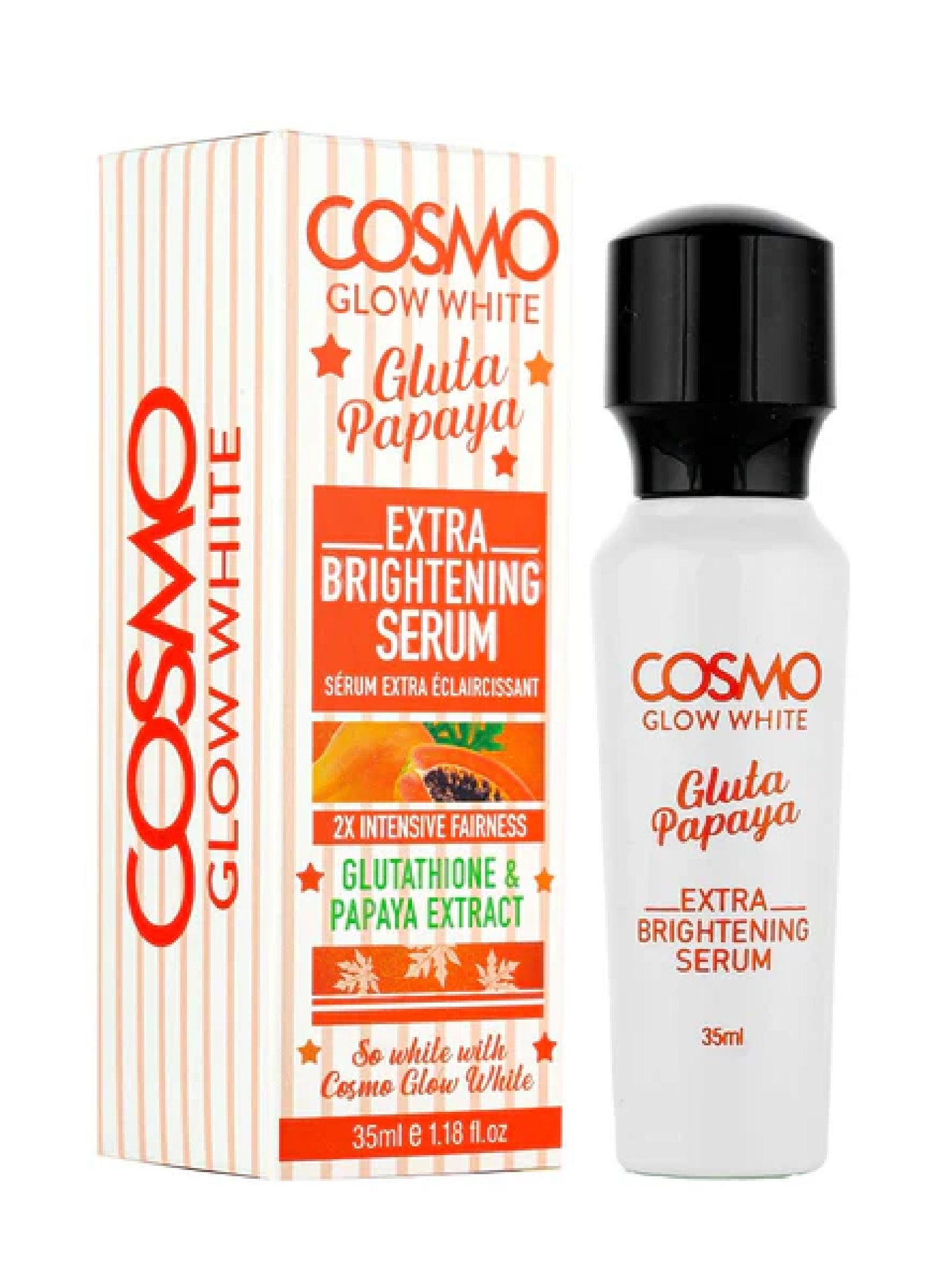 Cosmo Glow White Gluta Papaya Extra Brightening Serum 35ml