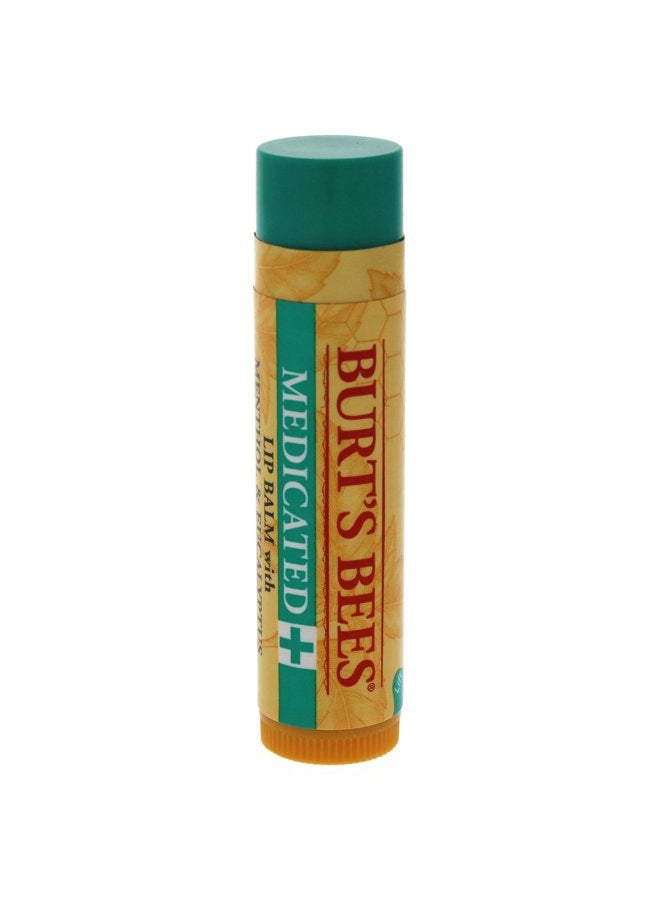 Medicated Moisturizing Lip Balm by Burts Bees for Unisex - 0.15 oz Lip Balm
