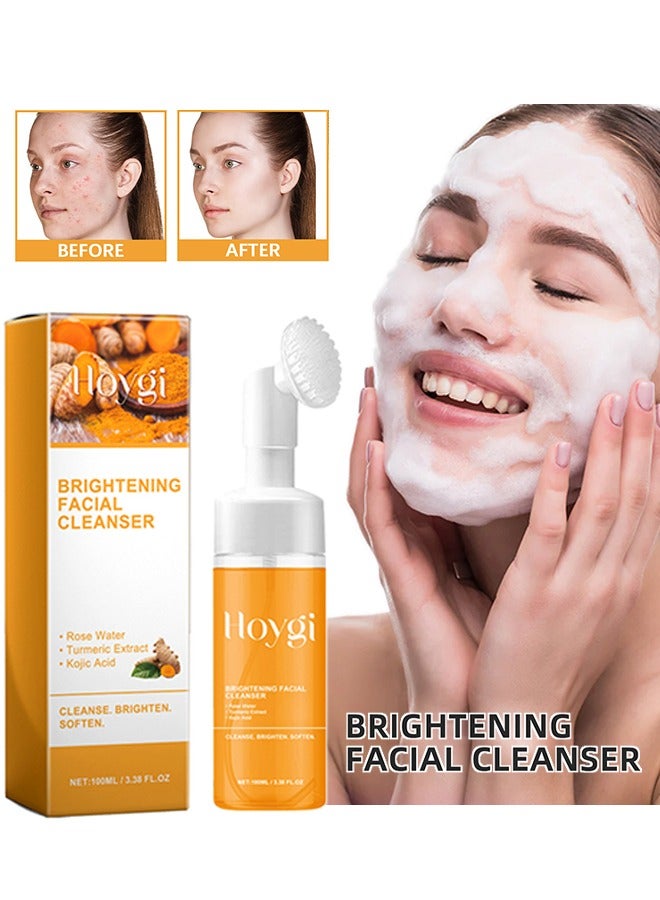Brightening Facial Cleanser - Turmeric Cleanser Deep cleans facial skin, fades acne marks, moisturizes, whitens and beautifies skin 100ML