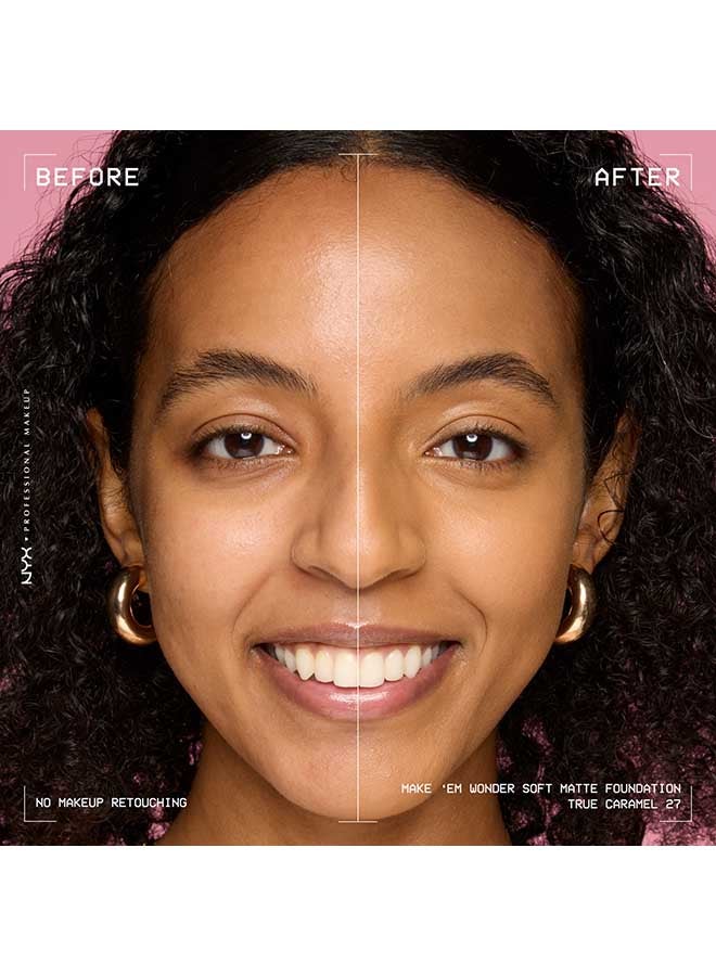 Make 'EM Wonder, 24H Soft Matte Foundation, Undetectable  Finish, True Caramel - image 4