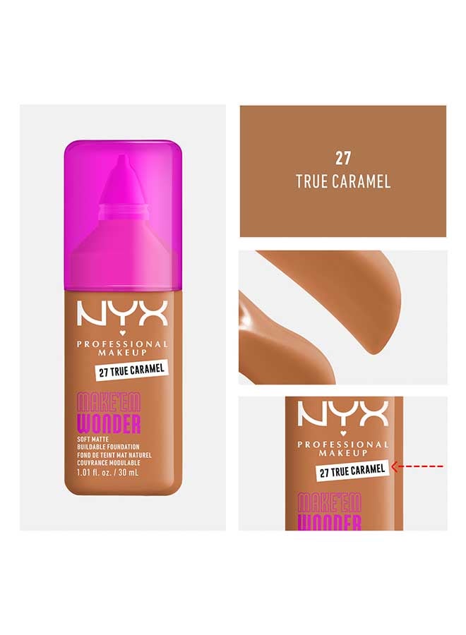 Make 'EM Wonder, 24H Soft Matte Foundation, Undetectable  Finish, True Caramel - image 5