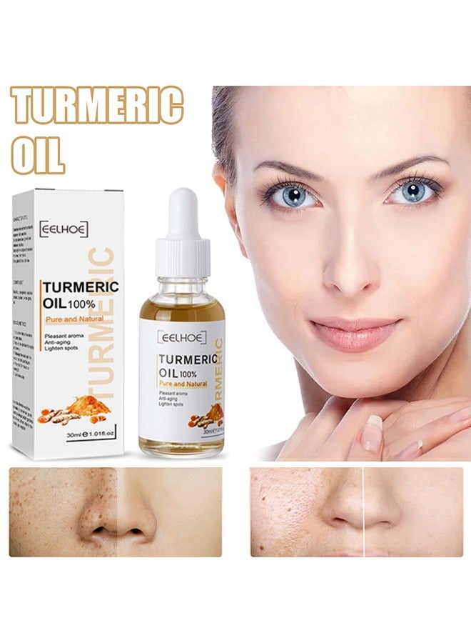 Turmeric Oil 100% Pure and Natural, Pleasant Aroma, Anti-aging, Black Spot Removing and Lighten Spots 30ml