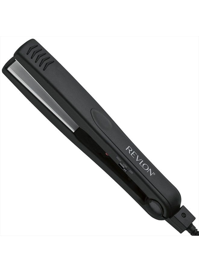 Revlon Smooth and Straight Ceramic Flat Iron | Fast Results, Smooth Styles (1 in)