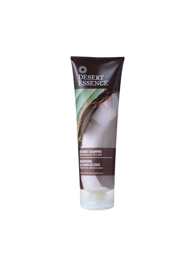 Coconut Shampoo - 8 Fl Ounce - Intense Moisturization - Healthy Hair - Restores Natural Luster - Coconut Oil - Jojoba Oil - Olive Oil - Cruelty -Free - Parabens -Free