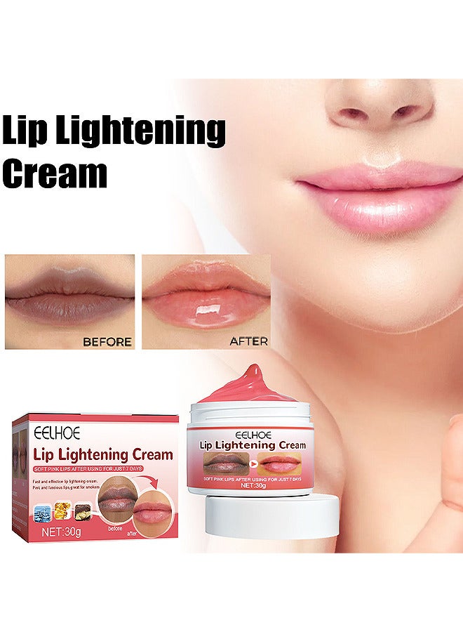 Lip Lightening Cream - Moisturizing Natural Lip Repair Chapstick Lip Stain - Reduce Dullness Reduce Lipwrinkles For Dry Cracked And Dark Lips