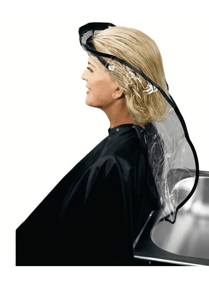 Unisex-Adult Hair Salon Shampoo Funnel Cap, Elastic-Band Hairdresser Cowl, Home Hair Treatment Hair Washing Cap, Dyeing Hair Funnel Shoulder, Hair Coloring Protection, Suitable for Normal Hair Type, Lightweight Hair Care Accessory