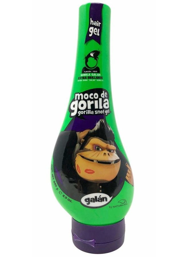 Galan Hair Gel | Extra Brillante Hair Styling Gel for Extreme Long-lasting Hold, Gorilla Snot Gel is the Ultimate Hair Gel to bring Shine to any Hairstyle; 11.9 oz Squizz Bottle