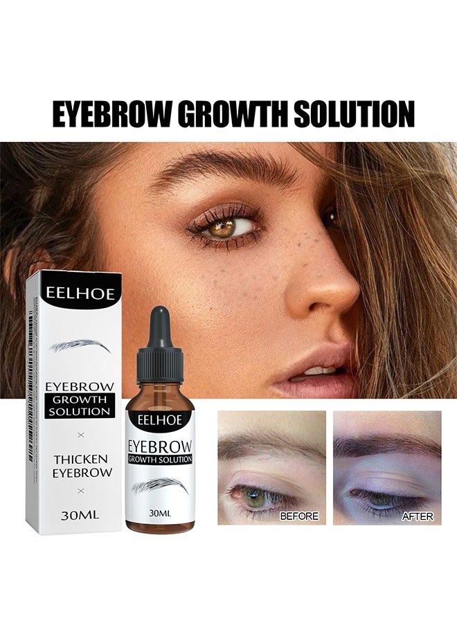 Thicken Eyebrow-Curly and Slender Eyebrow Care Solution 30ml, Eyebrow Growth Solution, Natural Growth 30ml