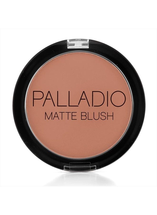 Matte Blush, Brushes onto Cheeks Smoothly, Soft Matte Look and Even Finish, Flawless Velvety Coverage, Effortless Blending Makeup, Flatters the Face, Convenient Compact, Chic
