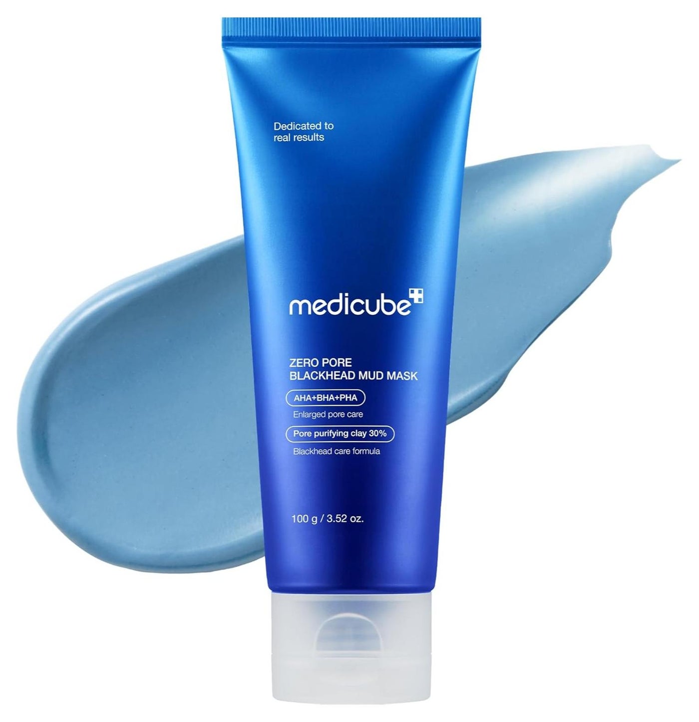 Zero Pore Blackhead Mud Facial Mask - Skin Cooling & Pore Tightening - 3 Minute Quick Dry Formula with AHA, BHA, PHA, and Pore-Purifying Clay - Korean Face Mask