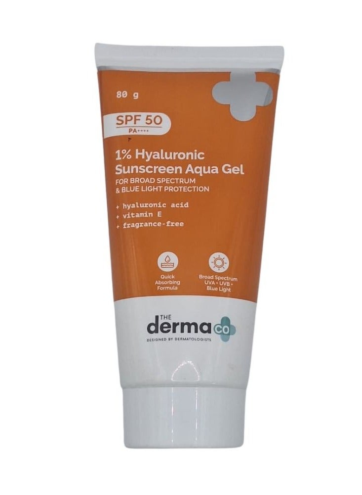 Derma Co 1% Hyaluronic Sunscreen Gel Spf50 80G