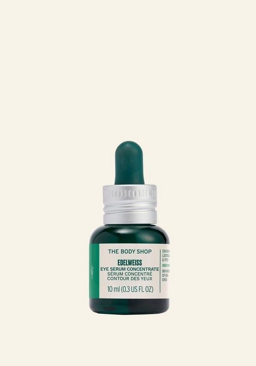 Edelweiss Eye Concentrate – Lightweight Anti-Aging Eye Serum with Hyaluronic Acid & Rice Peptides, Reduces Fine Lines, Hydrates & Brightens for All Skin Types, 10ml