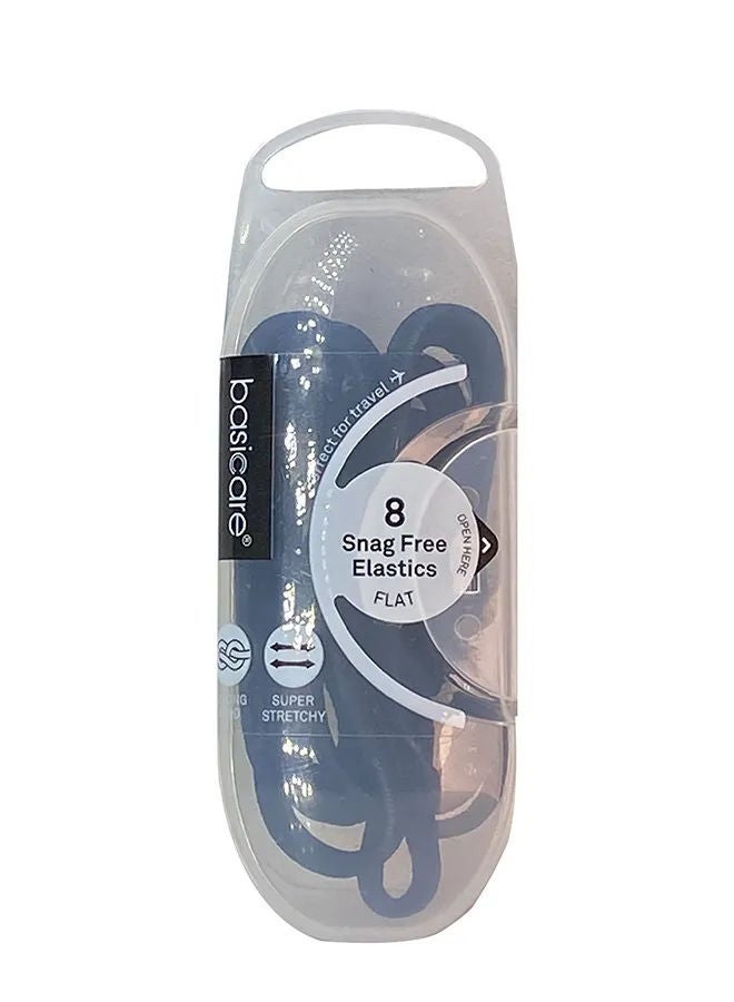 Black Snag Free Flat Elastics BC3469, 8 Pcs