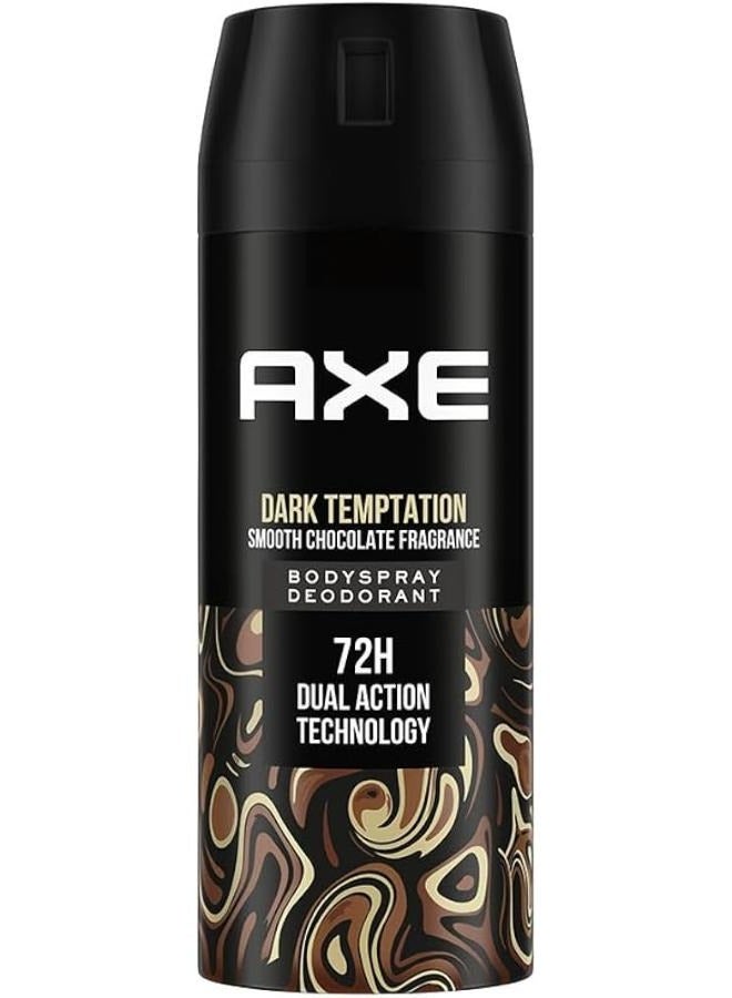 Dark Temptation Smooth Chocolate Fragrance Long Lasting Deodorant Body Spray For Men 150 ml