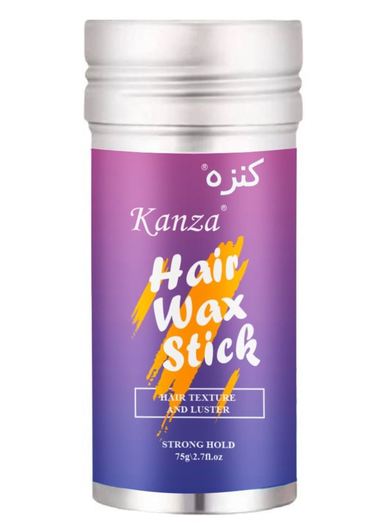 Hair Wax Stick 75g for Better Hair Texture & Luster Hair Styling Wax Small Broken Hair Finishing Cream Edge Control Slick Stick Hair Pomade Stick for Men and Women