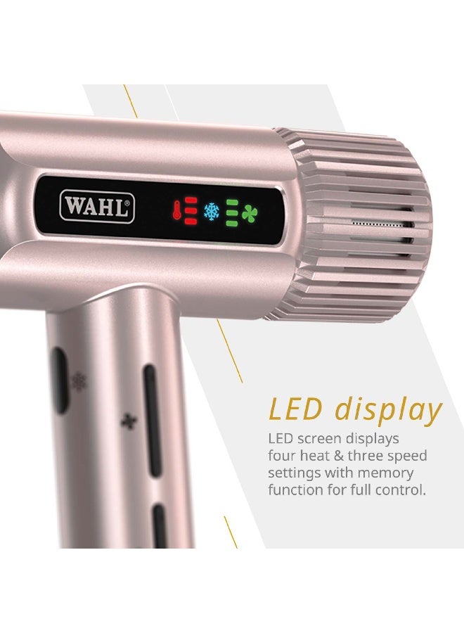 Vanquish Hair Dryer Rose Gold | SmoothTone Motor | Auto-clean Function | LED Display | Magnetic Attachments - image 5