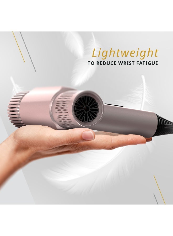 Vanquish Hair Dryer Rose Gold | SmoothTone Motor | Auto-clean Function | LED Display | Magnetic Attachments - image 6