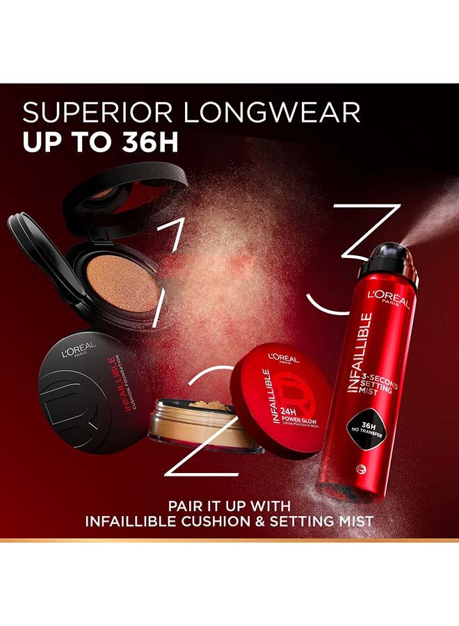 Infaillible 24H Power Glow Loose Powder in Mesh, Pore Blurring, Radiant Glow, and Hydrating Formula with 3 Shades, 9.5g - image 10