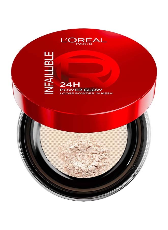 Infaillible 24H Power Glow Loose Powder in Mesh, Pore Blurring, Radiant Glow, and Hydrating Formula with 3 Shades, 9.5g - image 2