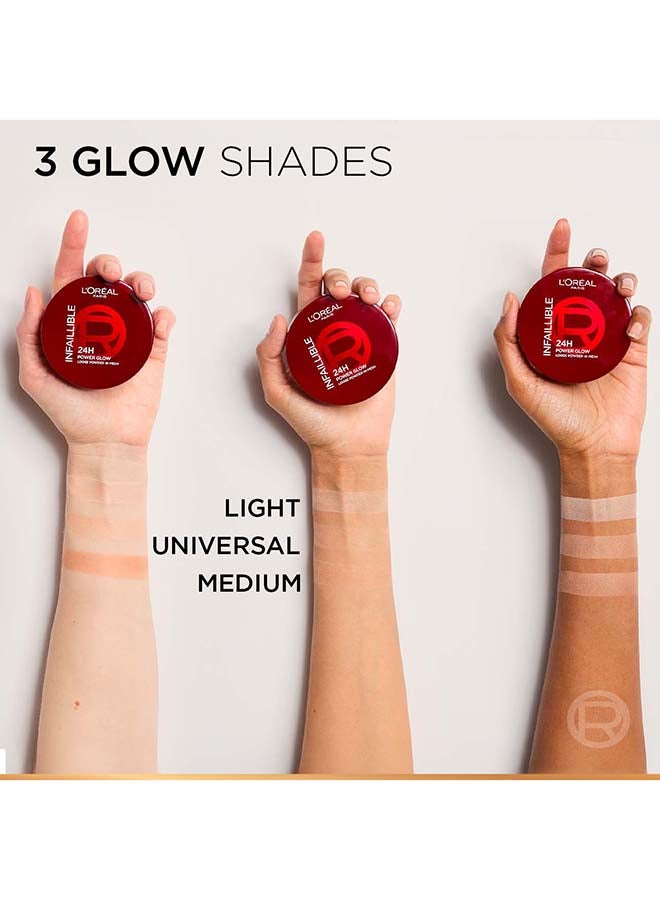 Infaillible 24H Power Glow Loose Powder in Mesh, Pore Blurring, Radiant Glow, and Hydrating Formula with 3 Shades, 9.5g - image 9