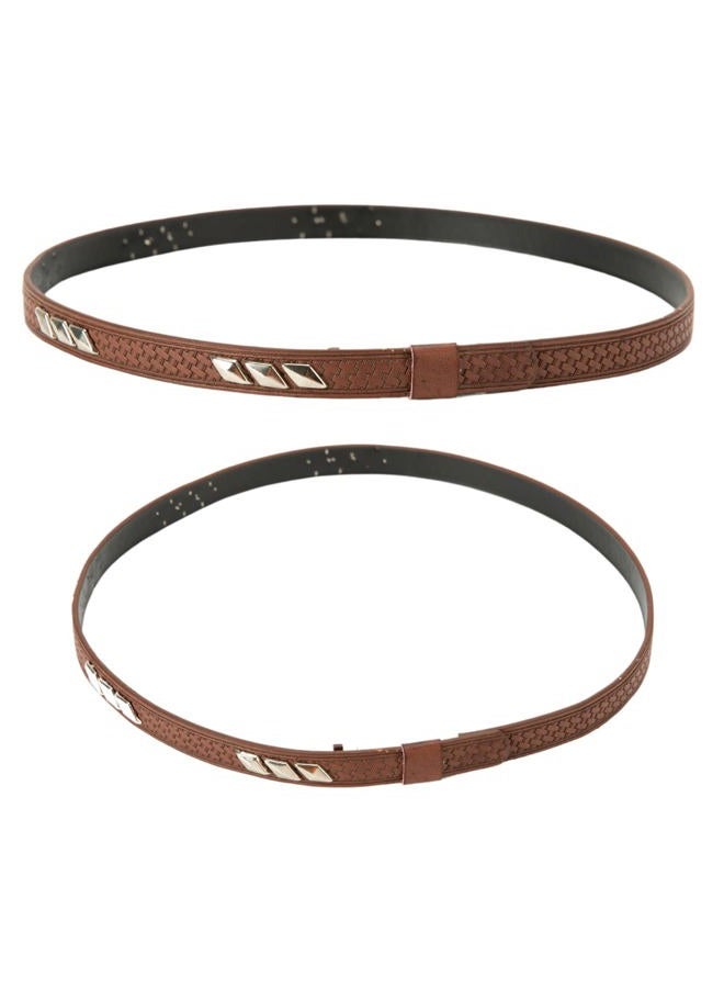 Hat Bands for Cowboy and Cowgirl Western Accesories for Men and Women Leather Style Hat Belt Band