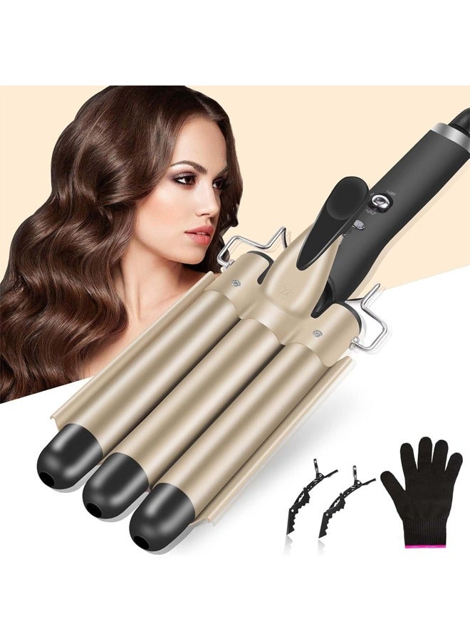 Ceramic Hair Curler，3 Barrel Curling Iron，Egg Roll Hair Styling Tools，Hair Styler Wand Curler Irons，for All Hair Types，22mm