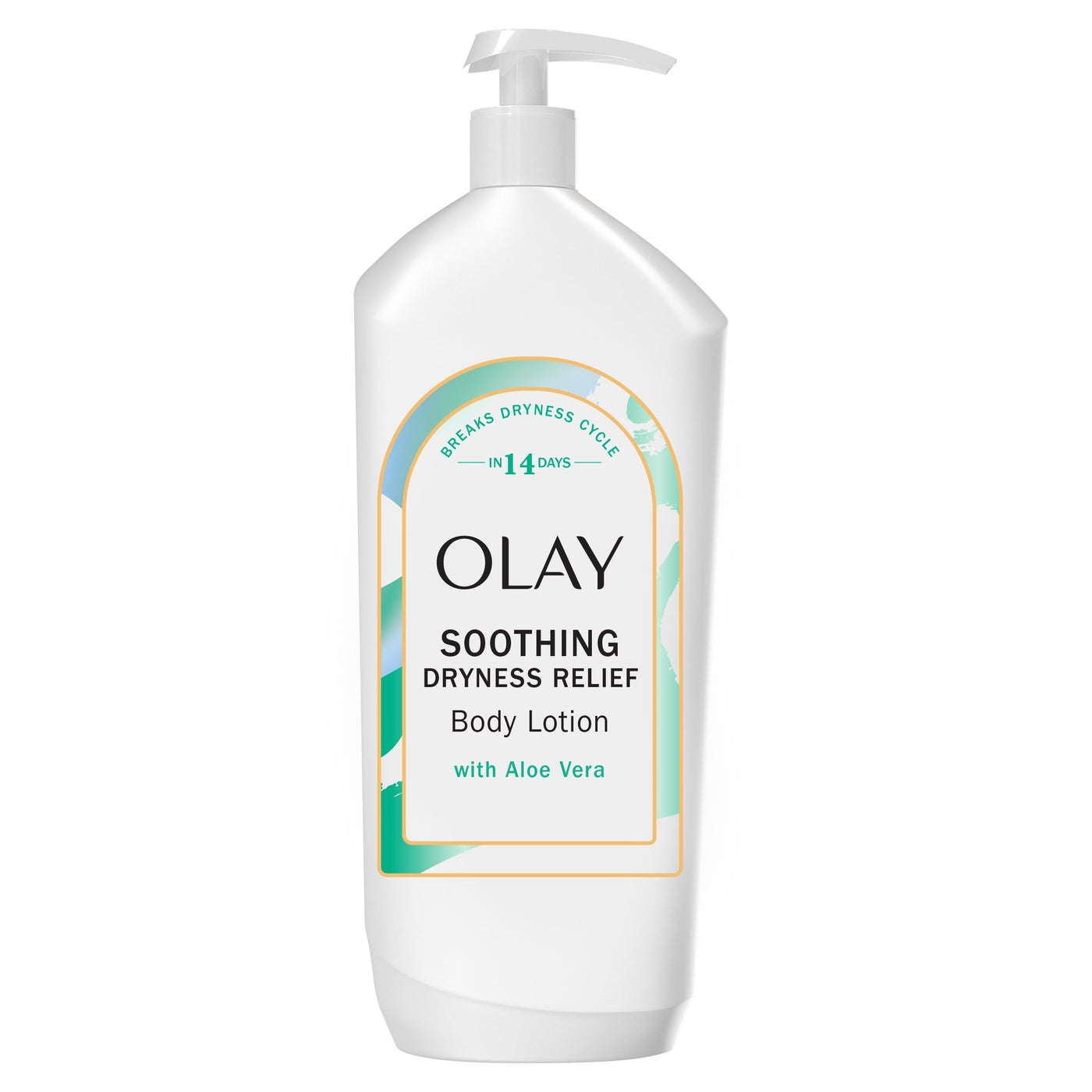 Olay Body Lotion for Women, Soothing Dryness Relief, 24hr Moisturizing & Deep Hydration, Absorbs Instantly, Penetrating Vitamin B3 Complex, For All Skin Types, Aloe Vera Scent, 18 fl oz