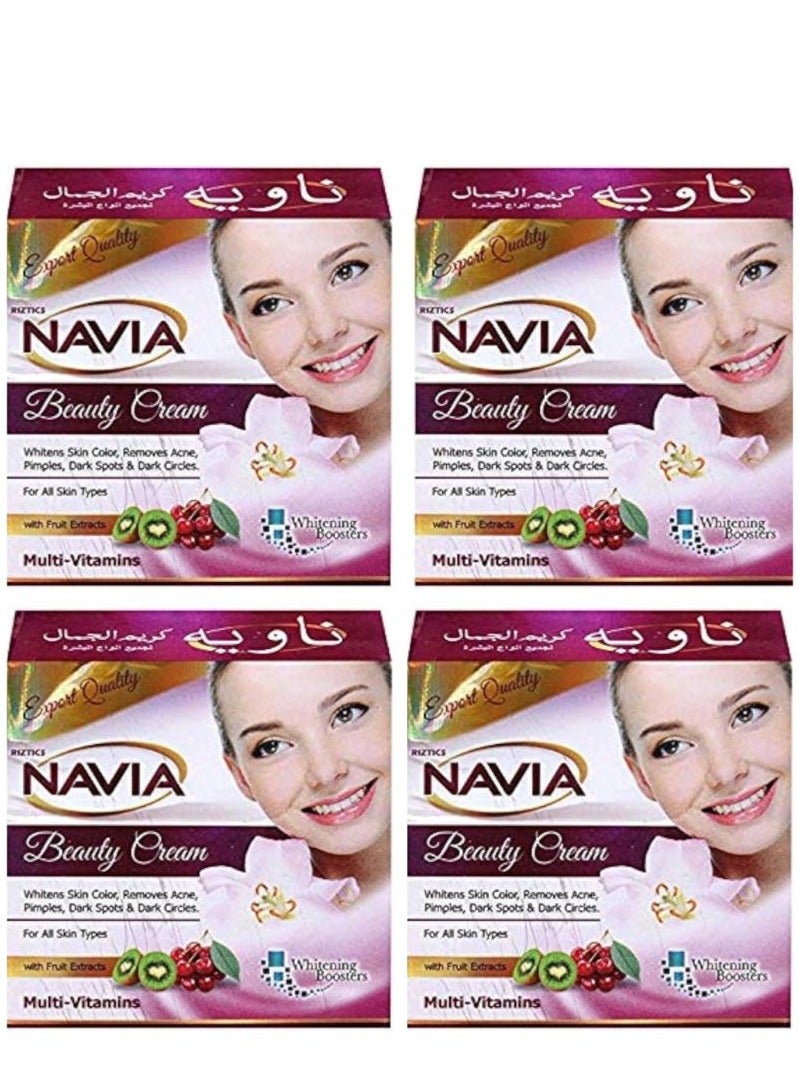 Beauty Cream Original For Women With Whitening Boosters Night Cream 4 Pcs 4*28 g
